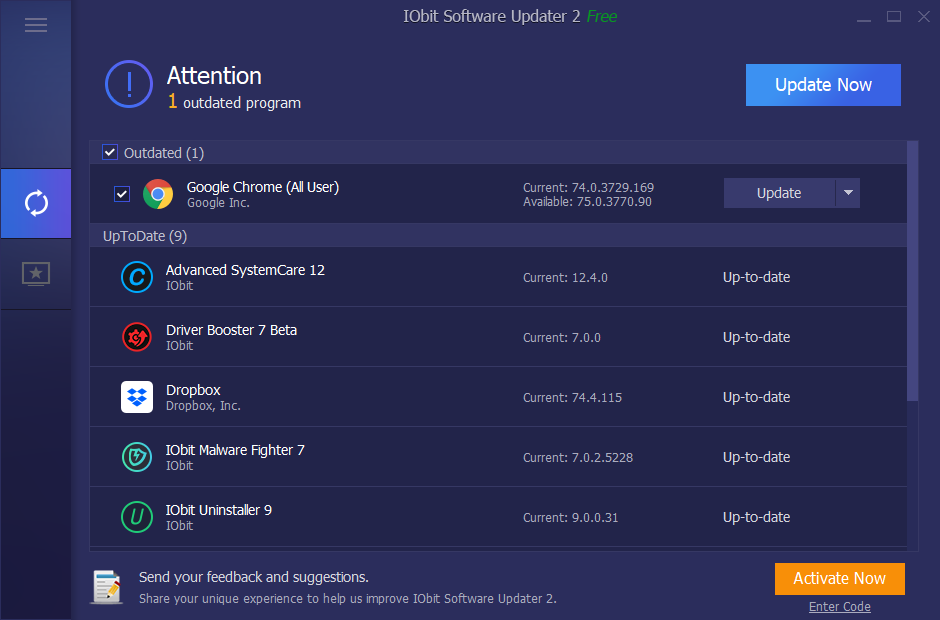 IObit Software Updater Pro 6.2.0.11 for windows instal free
